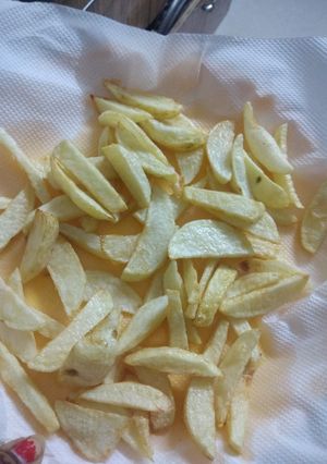 A picture of MC Donald style French fries.