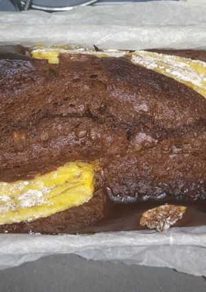 Foto principal de Bizcocho de plátano, cacao y nueces en mambo