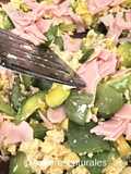 🍽️ Minuta de zapallitos verdes, verdeo, huevo y jamón 🍳