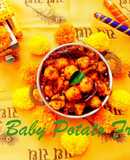 Baby Potato Fry with Curry Leaves/Navratri Recipes