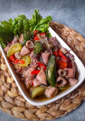 Foto resep Oseng Cumi Asin Cabe ijo