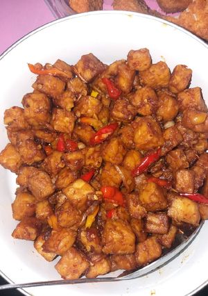 Foto resep Tempe orek pedas manis