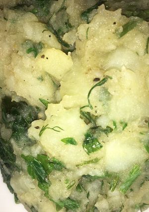 صورة لوصفة بطاطس بيوريه بالخضره 🥔😋👌🏻