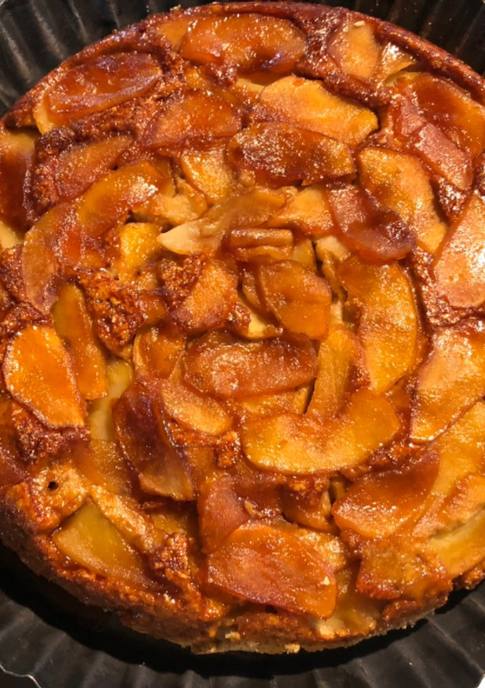 Una foto de Torta Invertida de Manzanas