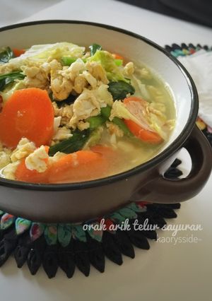 Foto resep Orak Arik Telur Sayuran