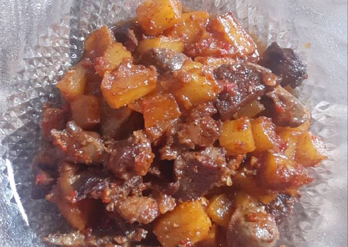 Resep Sambel goreng kentang hati ampela, Enak