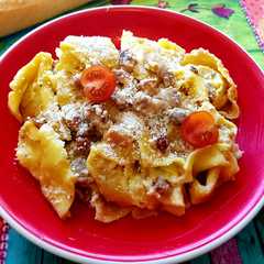 Una foto de Tortellini a la carbonara sin nata (la auténtica)😮🤤