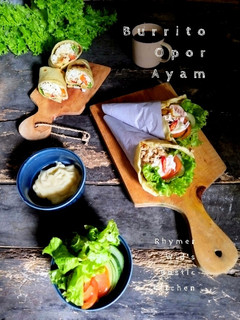 Foto resep Burrito Opor Ayam (Sambal Goreng)