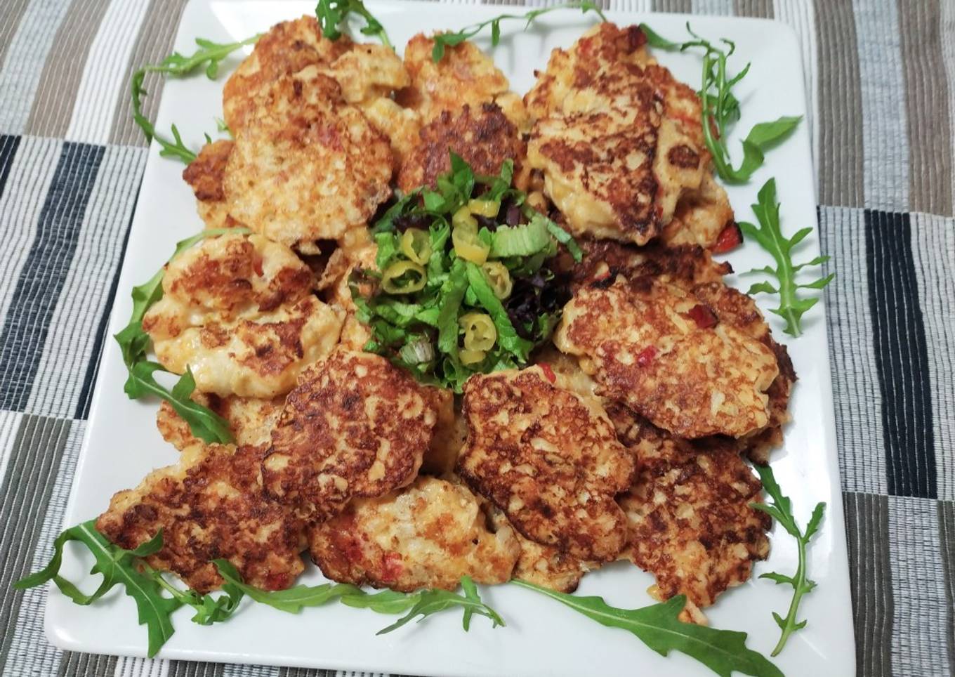 Tortitas de garbanzos a la sartén