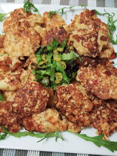 Una foto de Tortitas de garbanzos a la sartén