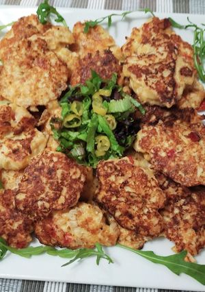 Una foto de Tortitas de garbanzos a la sartén