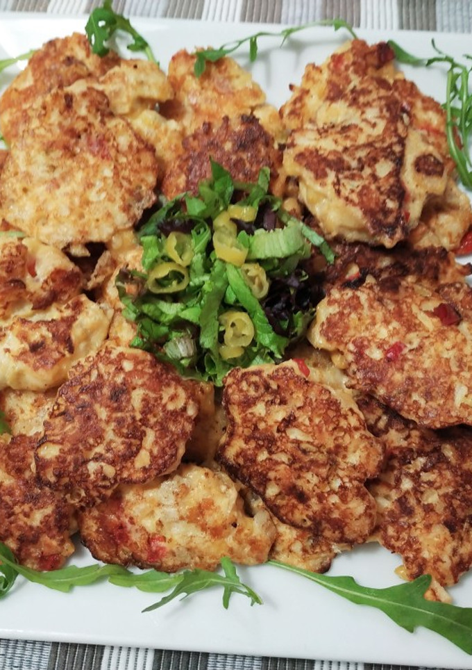 Una foto de Tortitas de garbanzos a la sartén