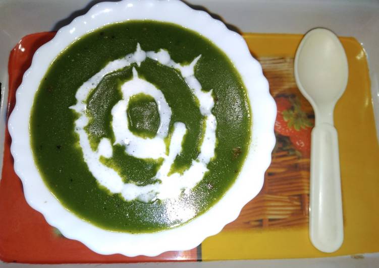 Tuesday Fresh Spinach soup