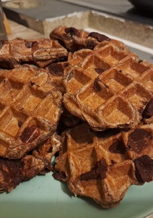 Une photo de Gaufre de liège tout choco