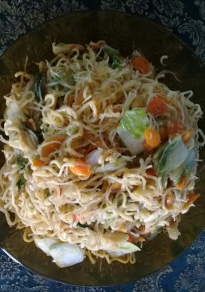 Foto resep Oseng mie sawi