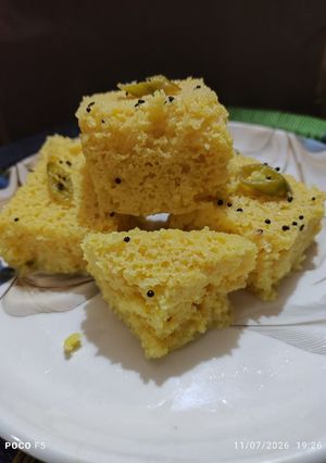 A picture of Sweet Corn Dhokla.