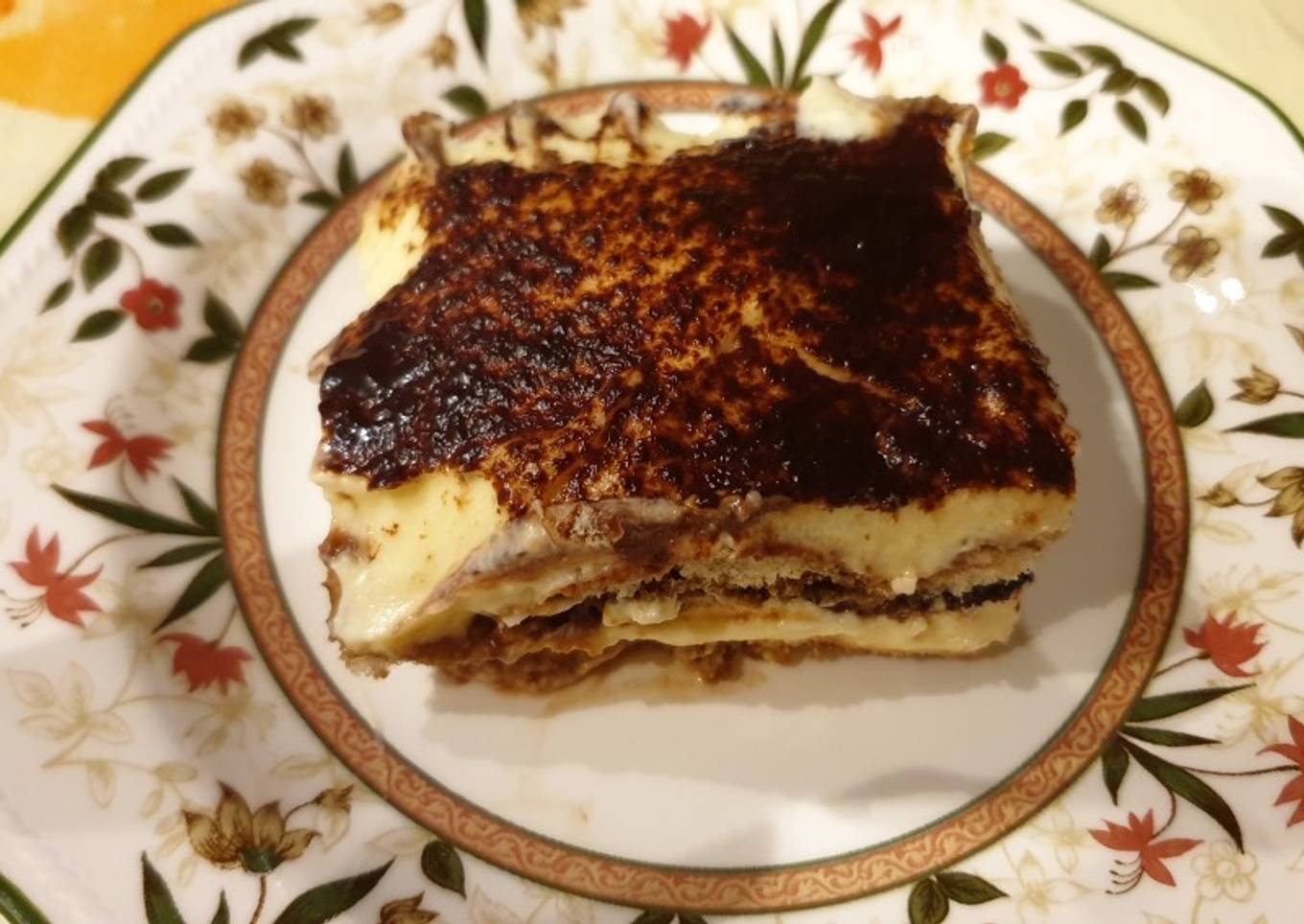 Tiramisú sin licor