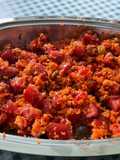 Salade de carottes et tomates aux raisins