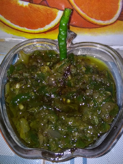 Foto resep Sambal hijau ala Padang