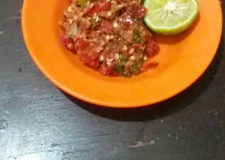 Cara Memasak Sambel goang Irit Anti Gagal