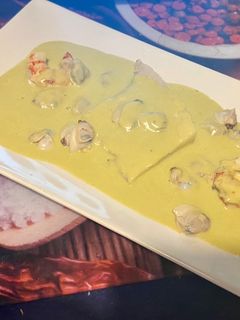 Una foto de Bacalao con Gambones y Almejas (Thermomix)