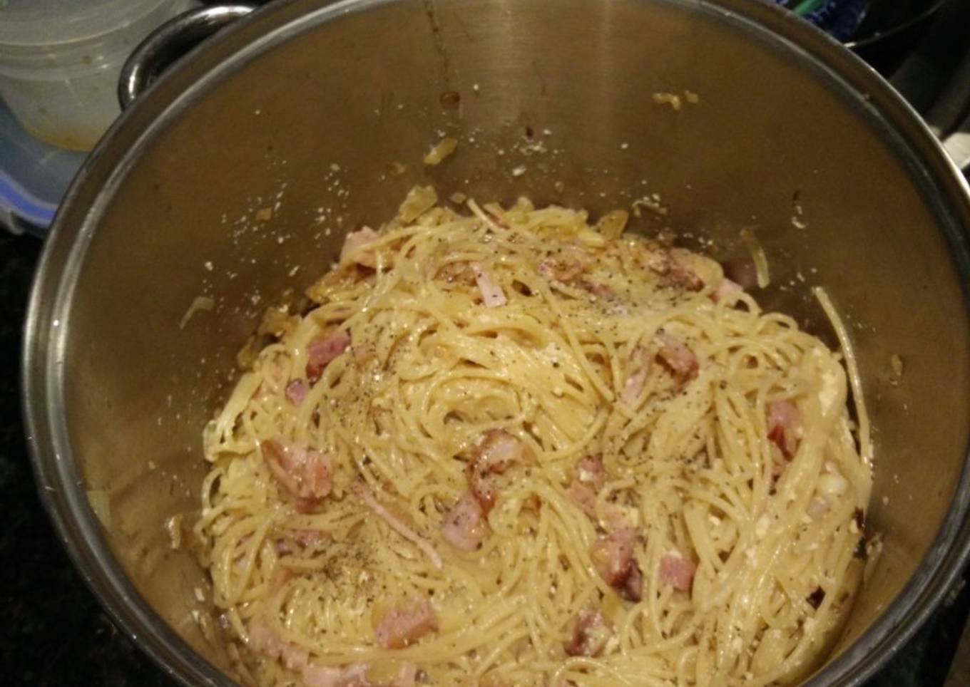 Spaghetti pasta Carbonara