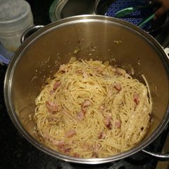 Spaghetti pasta Carbonara A picture of Spaghetti pasta Carbonara.