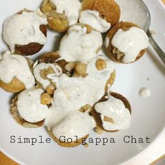 A picture of Simple Gol gappa Chat.