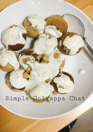 A picture of Simple Gol gappa Chat.