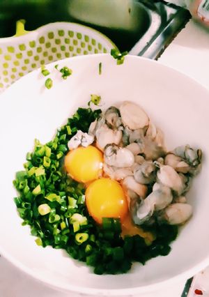 Hình của món Hàu sữa chiên trứng gà.