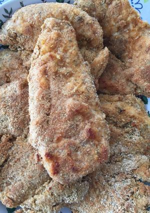 Una foto de Milanesas de pollo al horno