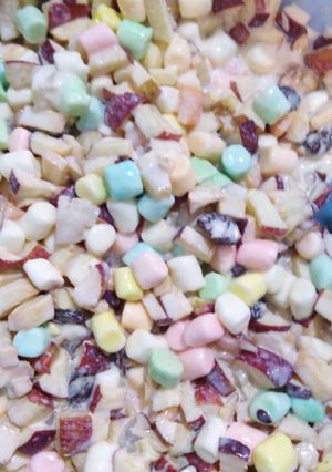 Una foto de Ensalada navideña con bombones