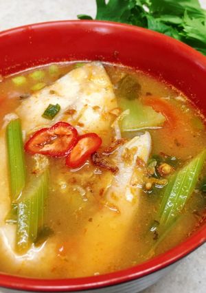 Hình của món Cá nấu ngót.