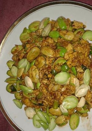 Foto resep Telor pete saos tiram