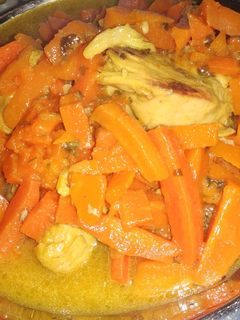 صورة لوصفة دجاج بالجزر🥕
