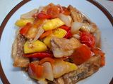 ปลาทับทิมผัดเปรี้ยวหวาน