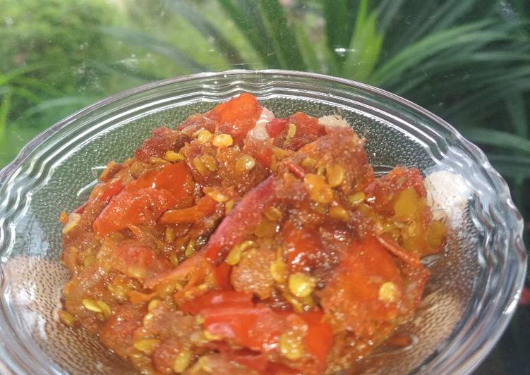 Cara Membuat Sambal Tomat Terasi Gampang