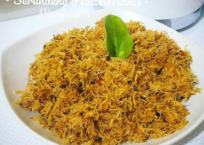 Resep bikin Serundeng Pedas Manis  menggugah selera