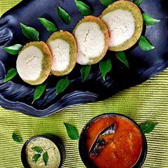 A picture of Flavoured Idli.