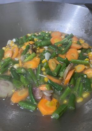 Foto resep Tumis TriWarna (jagung, wortel, kacang panjang)