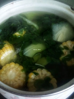 Foto resep Sayur bening kunci (kelor, jagung dan labu siam)