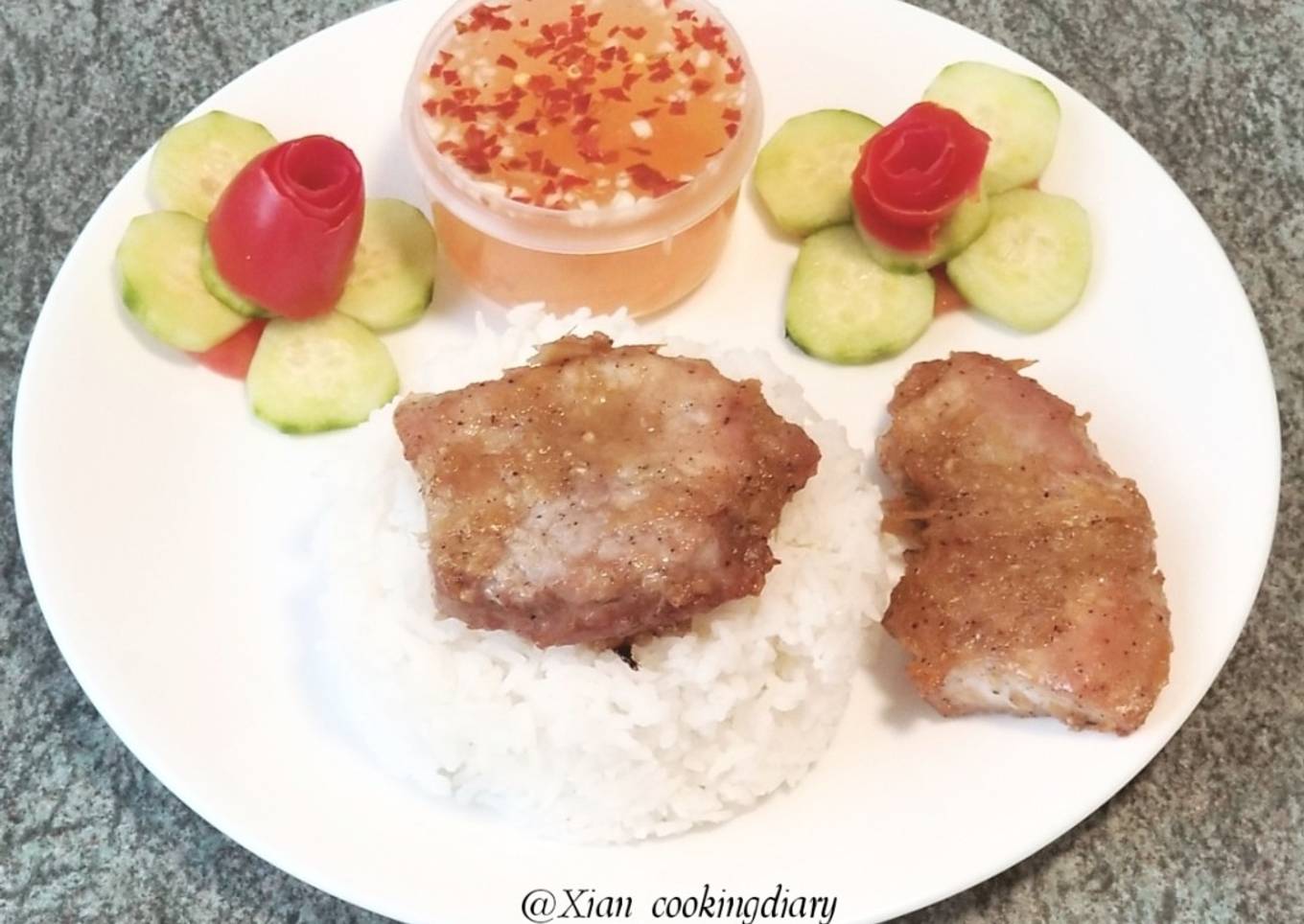 Vietnamese Grilled lemongrass Pork Chops (Thit Heo Nuong Xa)
