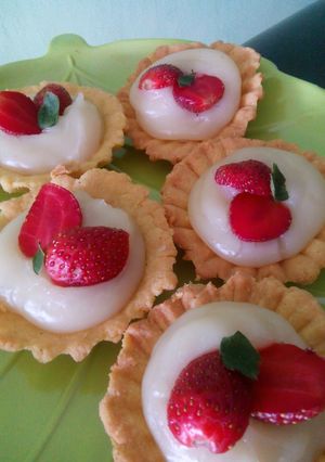 Foto resep Pie fla strawbery#fruitivity