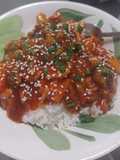 Sweet & Sour Chicken over Jasmine Rice