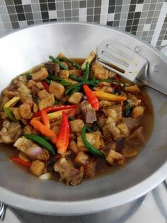 Foto resep Oseng tetelan lombok ijo