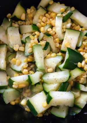 A picture of Zucchini & Corn.
