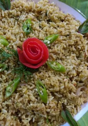 A picture of Gongura rice.