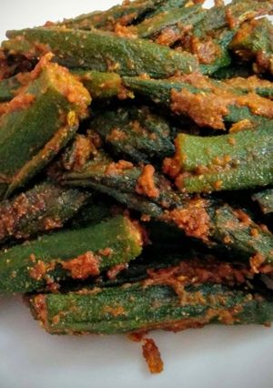 A picture of Bharwa Bhindi.