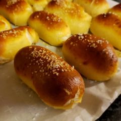 A picture of Pretzel Dogs.