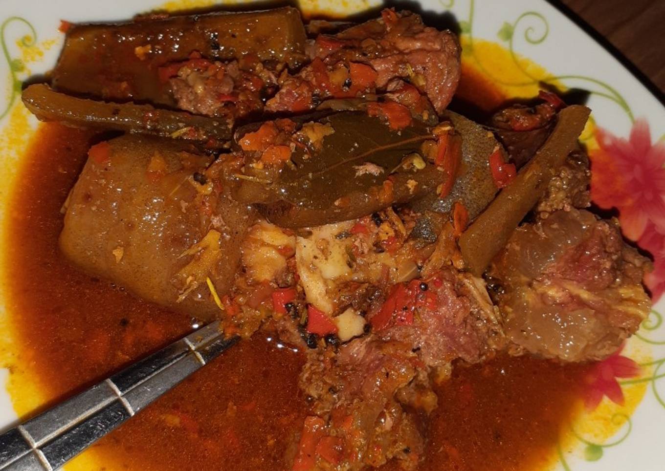 Cow tail pepper soup